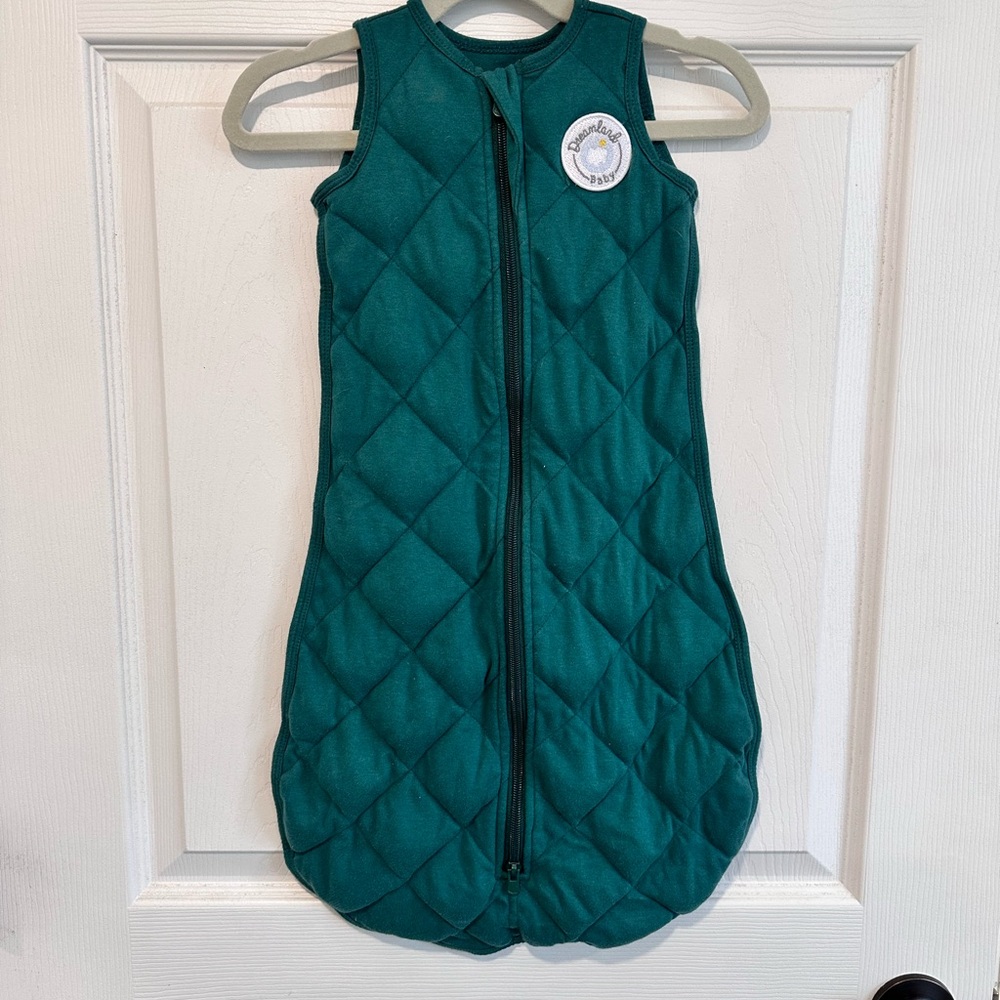 Dream Land baby weighted Green Quilted Sleeveless Baby Sleep Sack